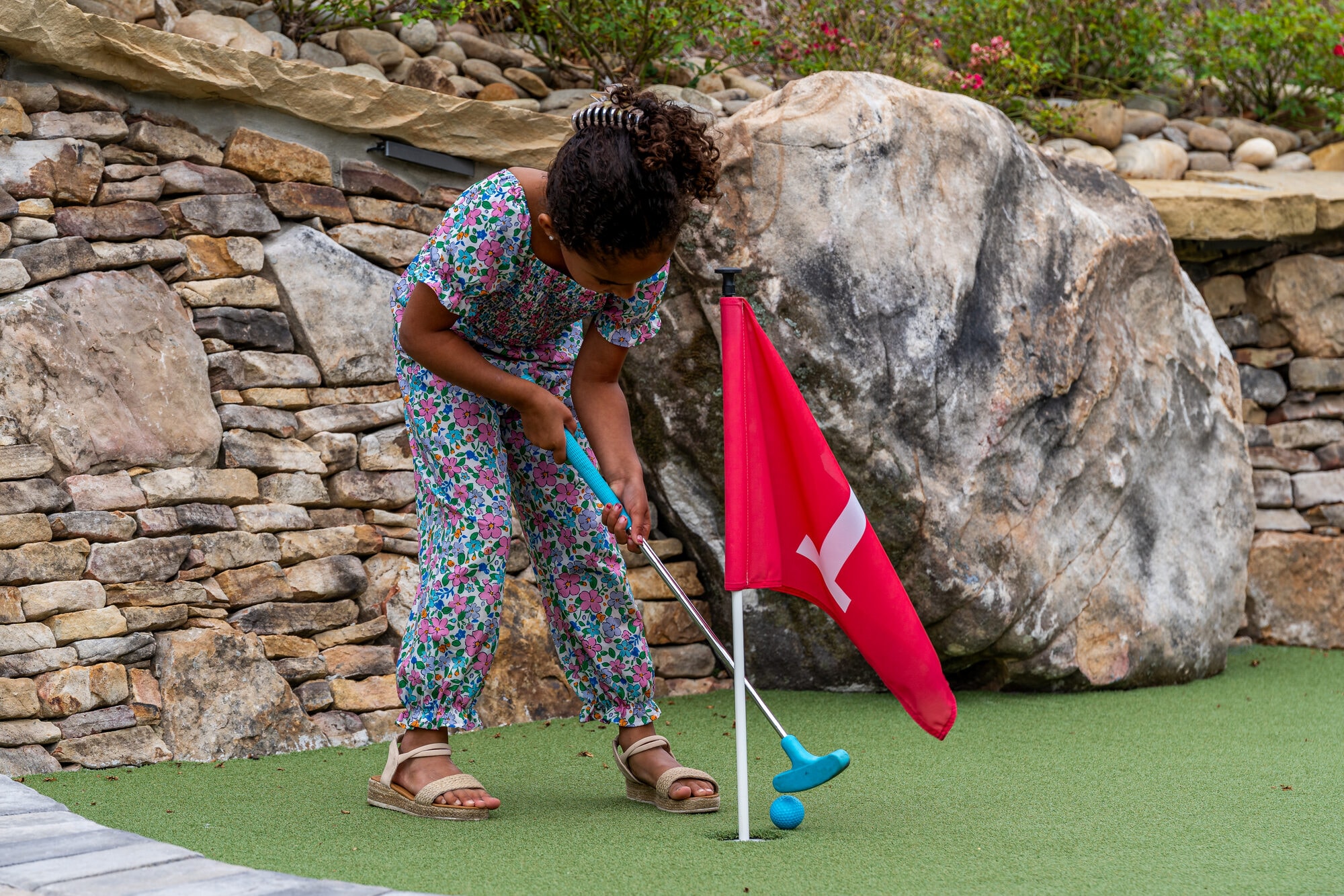 Excalibur nine-hole putt-putt golf course Teaster's Natural Creation Smoky Mountains